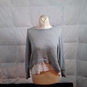 Eccentric gray sweat shirt from the cotten emporium